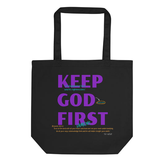 Keep God First Eco Tote Bag