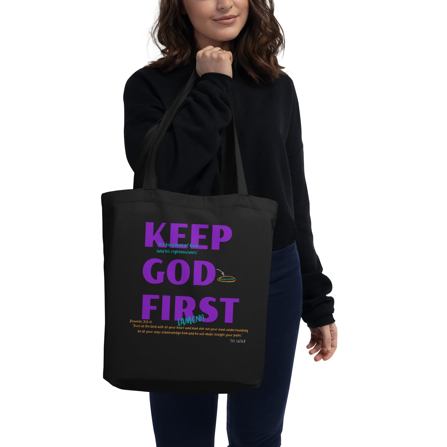 Keep God First Eco Tote Bag
