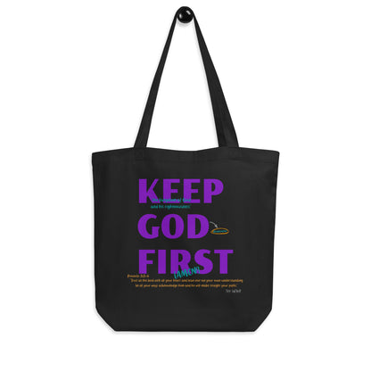 Keep God First Eco Tote Bag