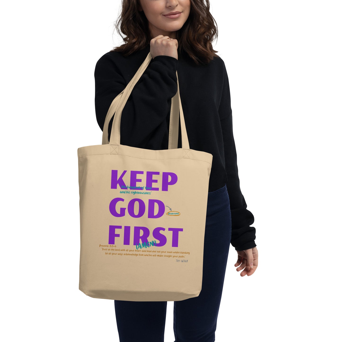 Keep God First Eco Tote Bag