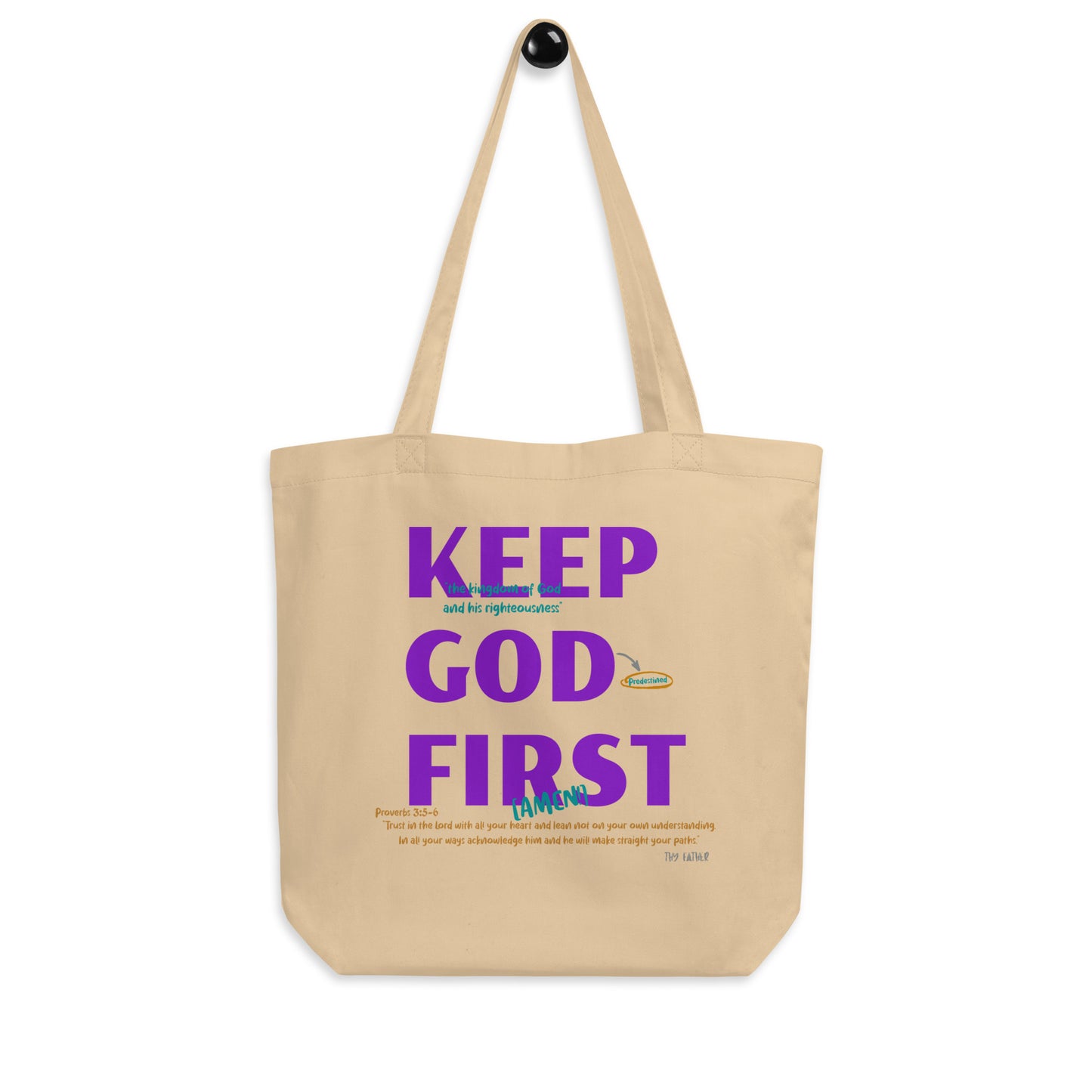 Keep God First Eco Tote Bag