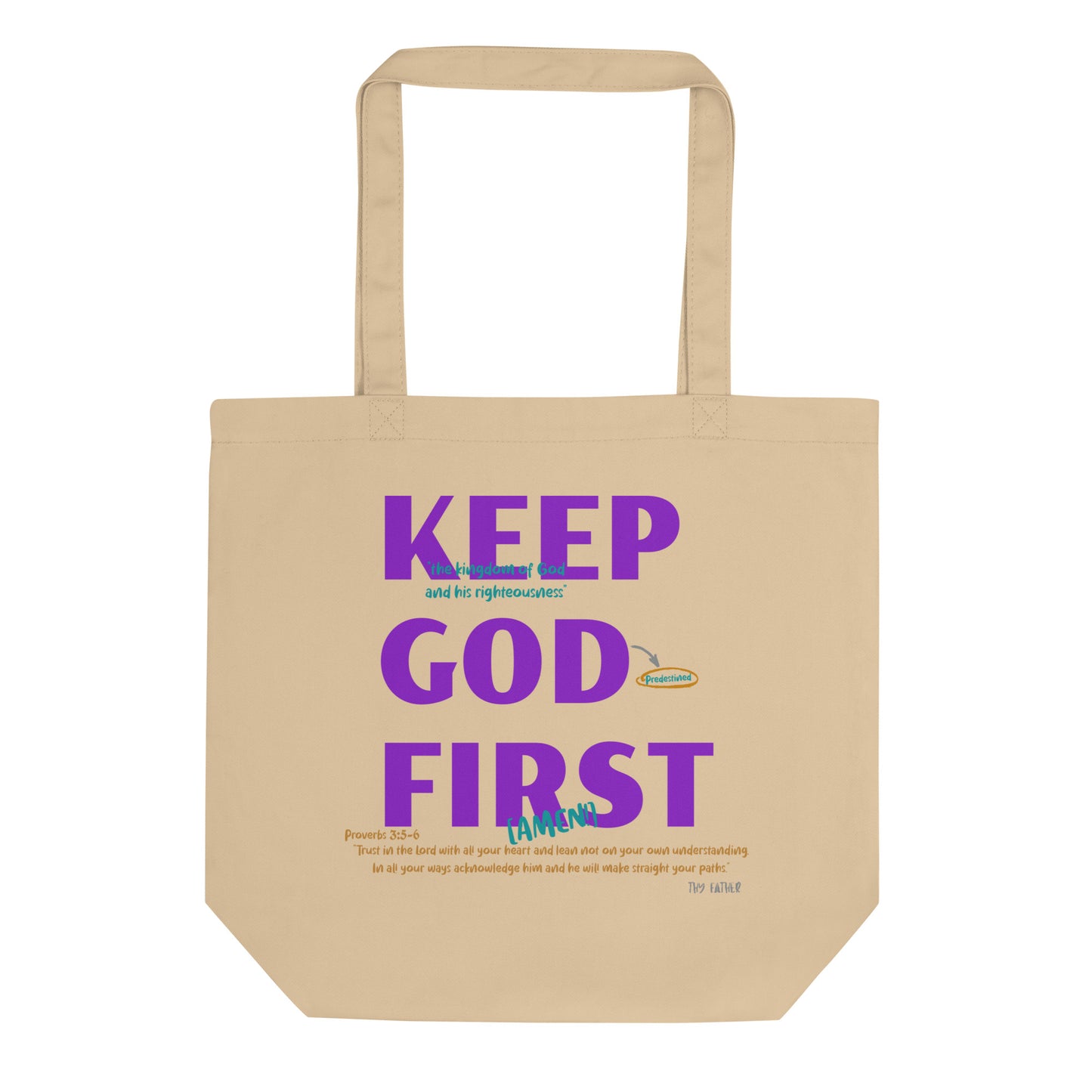 Keep God First Eco Tote Bag